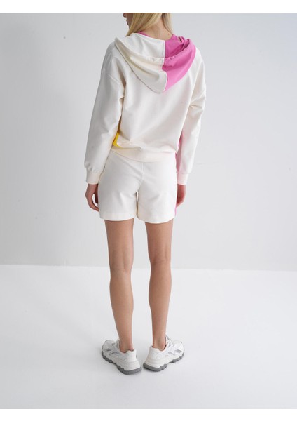 Beli Lastikli Pamuklu Oversize Şort