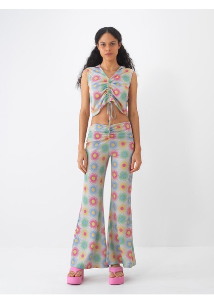 Regular Fit Desenli Pantolon