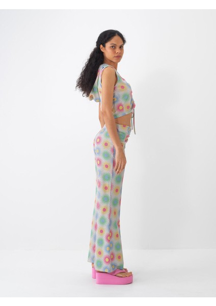 Regular Fit Desenli Pantolon
