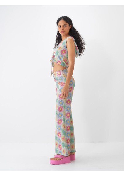 Regular Fit Desenli Pantolon