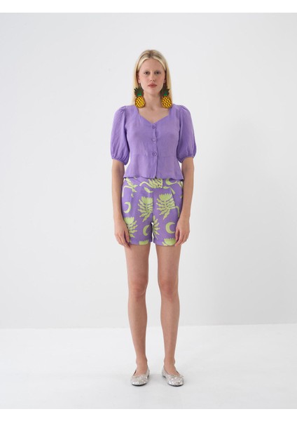 Keten Regular Fit Bluz
