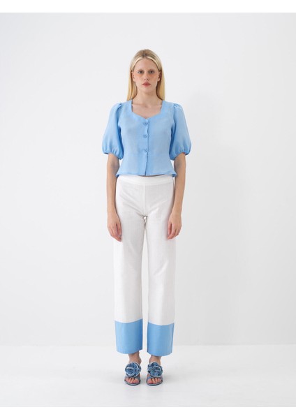 Keten Regular Fit Bluz