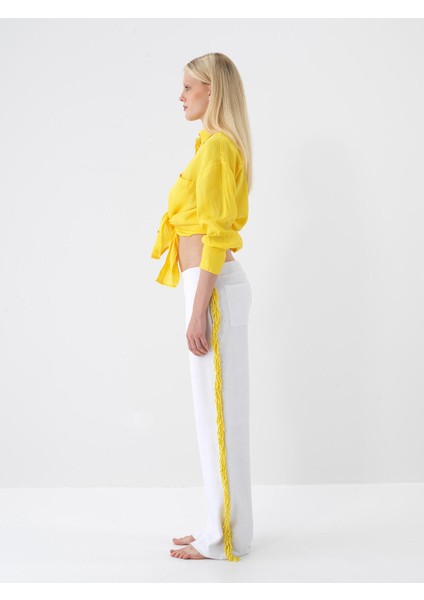 Pamuklu Regular Fit Havlu Sweat Pantolon