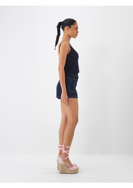 %100 Pamuk Regular Fit Denim Şort fiyatları