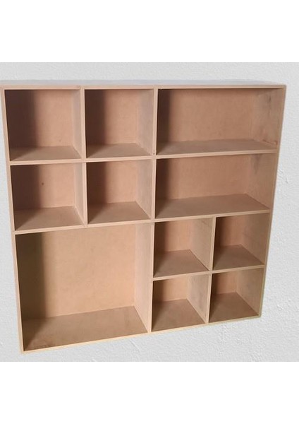 Hobi Adn 90355 Model Kupa Şişe Kavanoz Koyma Rafı Ahşap Mdf Ham El Yapım
