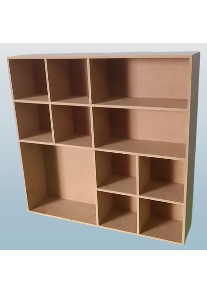 Hobi Adn 90355 Model Kupa Şişe Kavanoz Koyma Rafı Ahşap Mdf Ham El Yapım