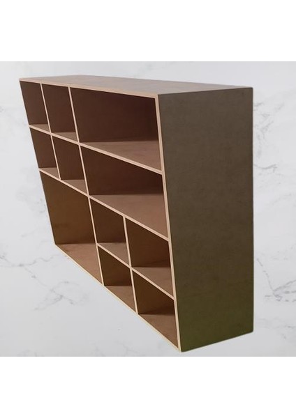 Hobi Adn 90355 Model Kupa Şişe Kavanoz Koyma Rafı Ahşap Mdf Ham El Yapım
