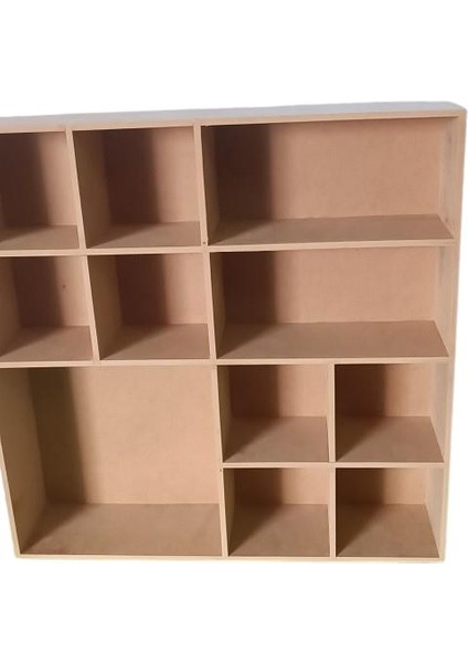 Hobi Adn 90355 Model Kupa Şişe Kavanoz Koyma Rafı Ahşap Mdf Ham El Yapım