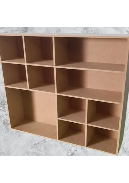 Hobi Adn 90355 Model Kupa Şişe Kavanoz Koyma Rafı Ahşap Mdf Ham El Yapım