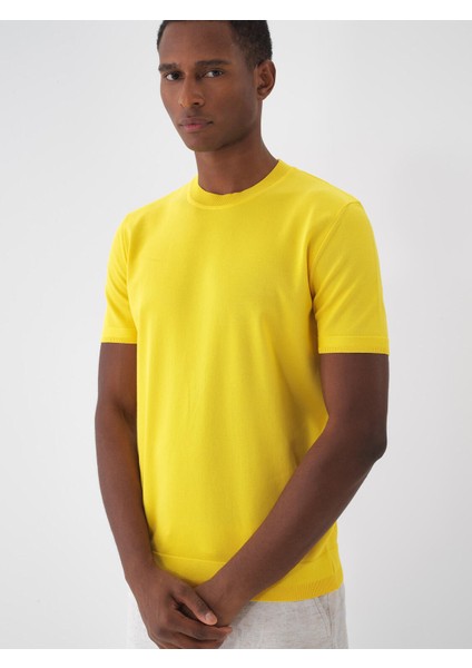 Bisiklet Yaka Regular Fit Basic Kazak fiyatları