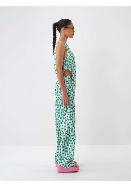 Oversize Desenli Pantolon