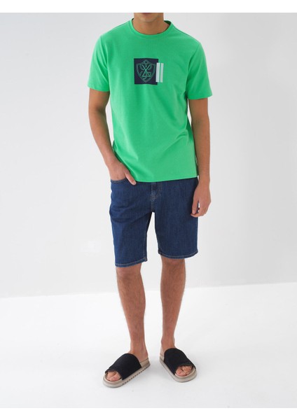 Pamuklu Regular Fit Denim Şort