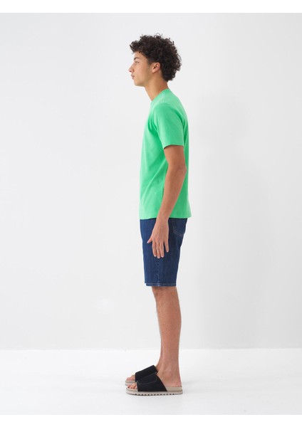 Pamuklu Regular Fit Denim Şort