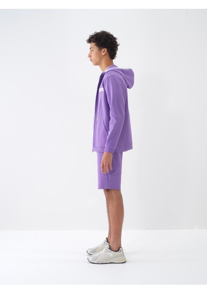 Pamuklu Regular Fit Kapüşonlu Sweatmont