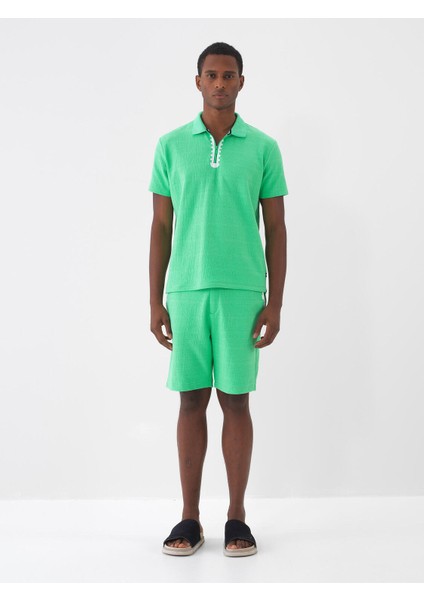 Polo Yaka Pamuklu Regular Fit T-Shirt