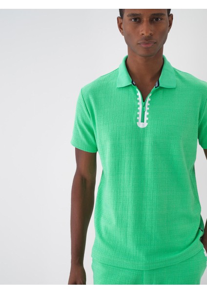 Polo Yaka Pamuklu Regular Fit T-Shirt