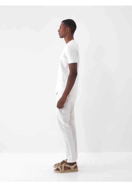 Bisiklet Yaka Regular Fit Basic Kazak