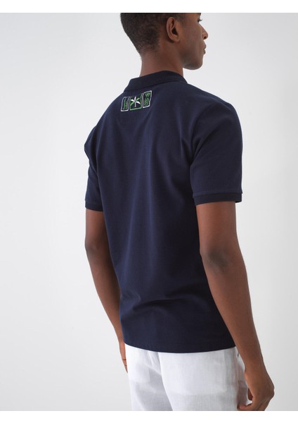 Polo Yaka %100 Pamuk Regular Fit Baskılı T-Shirt indirimleri
