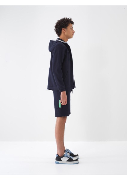 Pamuklu Regular Fit Kapüşonlu Sweatmont