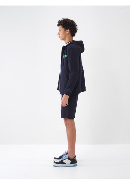 Pamuklu Regular Fit Kapüşonlu Sweatmont