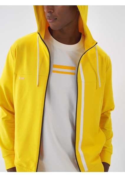 Pamuklu Slim Fit Kapüşonlu Sweatmont