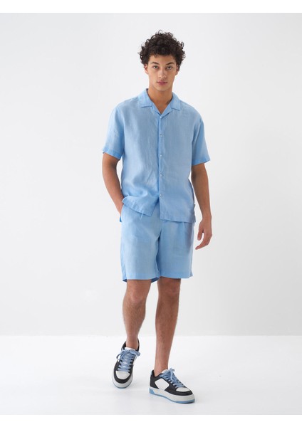 %100 Keten Regular Fit Gömlek
