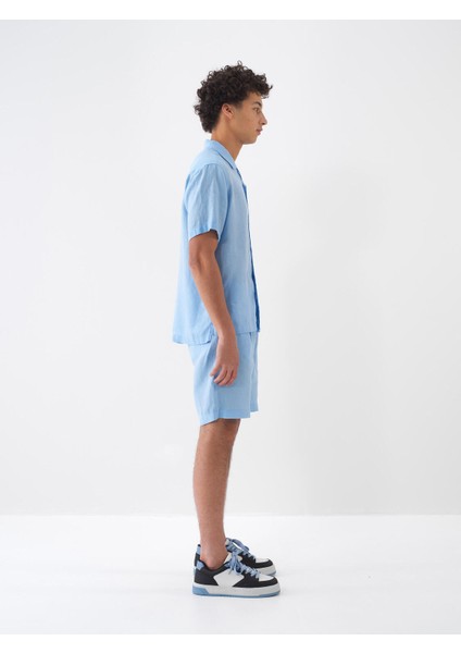 %100 Keten Regular Fit Gömlek