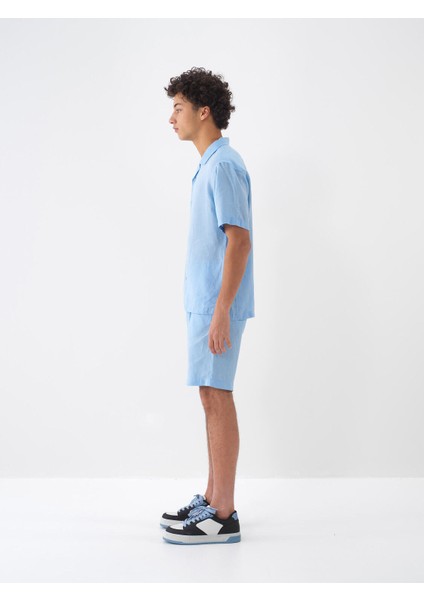 %100 Keten Regular Fit Gömlek