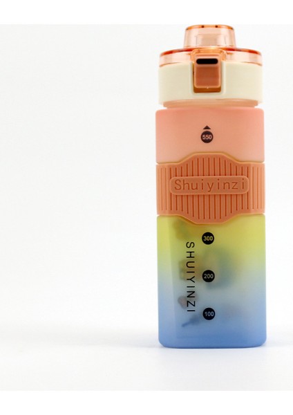 Dış Mekan Su Bardağı Degrade Renkli Kare Gökkuşağı Bardağı 550ML (Yurt Dışından) modelleri