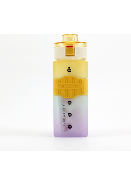 Dış Mekan Su Bardağı Degrade Renkli Kare Gökkuşağı Bardağı 900ML (Yurt Dışından)
