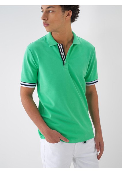 Polo Yaka %100 Pamuk Regular Fit T-Shirt