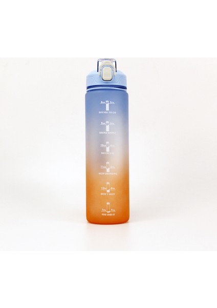 Spor Şişesi Büyük Kapasiteli Gradyan Su Bardağı 1000ML (Yurt Dışından)