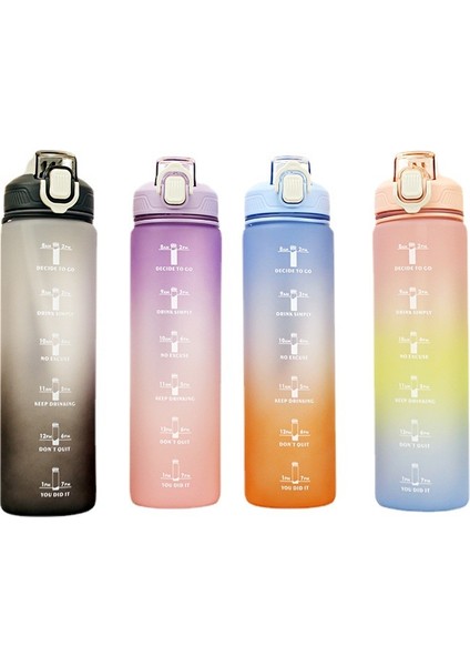 Spor Şişesi Büyük Kapasiteli Gradyan Su Bardağı 1000ML (Yurt Dışından) modelleri