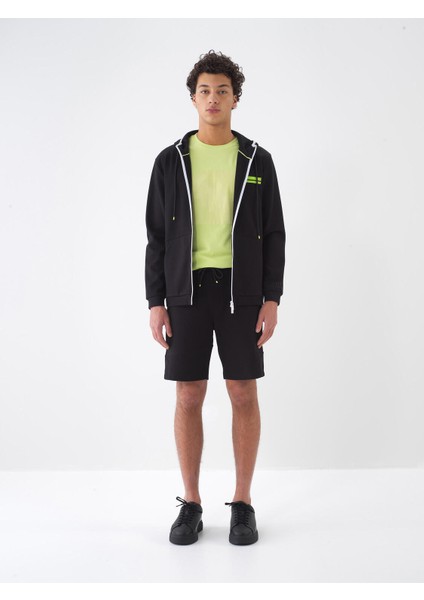 Pamuklu Regular Fit Kapüşonlu Sweatmont