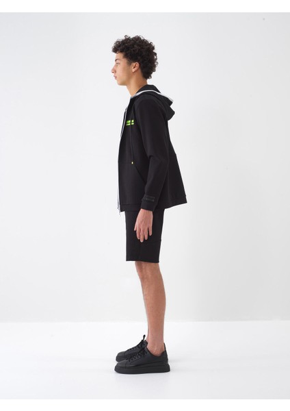 Pamuklu Regular Fit Kapüşonlu Sweatmont