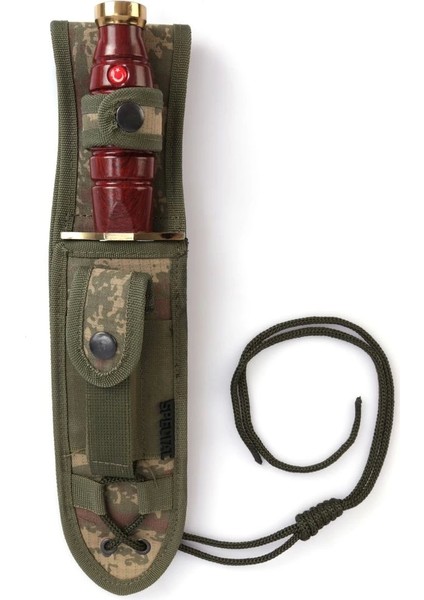 Bordo Komando Rambo Bıçağı - Asker Dağcı Kamp Bıçak