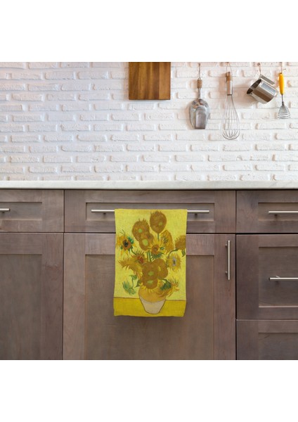 Sunflowers / Ayçiçekleri Mutfak Havlusu 2 Adet