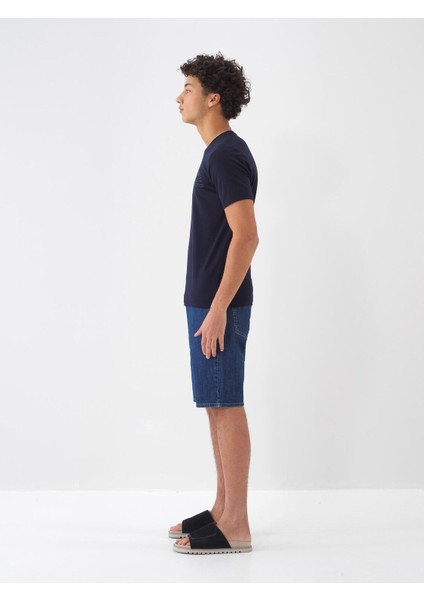 Slim Fit Baskılı Modal T-Shirt