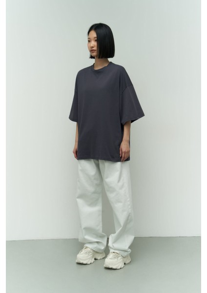 Collection Need Money Antrasit Oversize T-Shirt