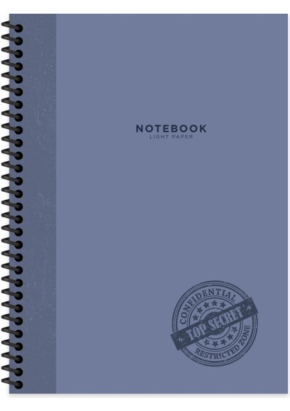 16.5X22.5 Kareli Defter Stamp - Mor
