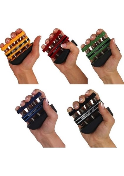 Cando Digi-Flex El Egzersiz Aleti - 5'li Set (Sarı, Kırmızı, Yeşil, Mavi, Siyah), Metal RAFLI:10-074 modelleri