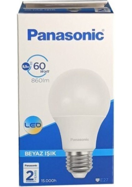 6.lı Panasonic LED Ampul 8,5 W