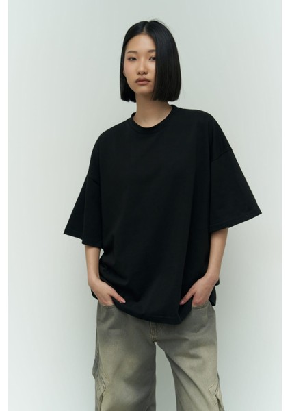 Collection Need Money Siyah Oversize T-Shirt