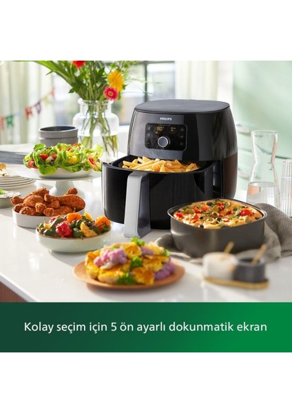 3 Ü 1 Arada Set Xxl 7,3 Lt Airfryer HD9952 Pişirme Seti HD9951 Izgara Seti, Luciole + Lambader