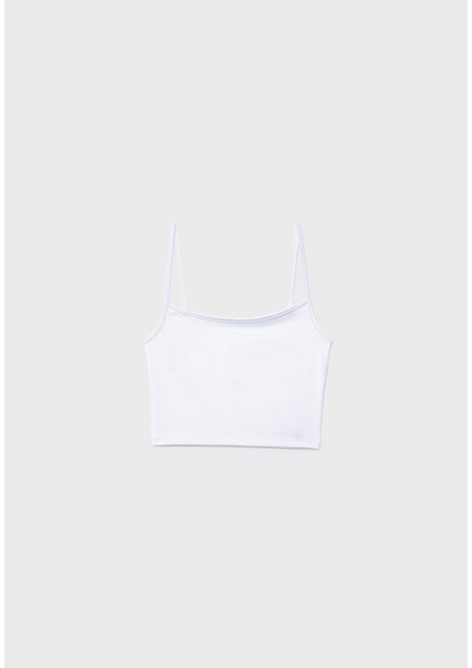 Beyaz Marka Model Askılı Crop Top