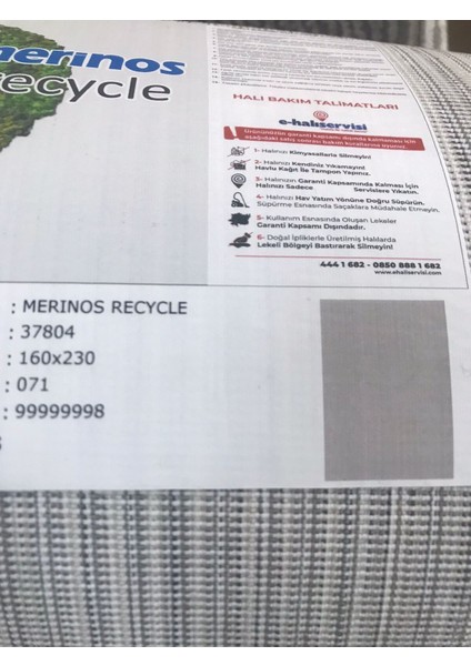 Meri̇nos Halı Recycle 37804 071 160 x 230 cm indirimleri