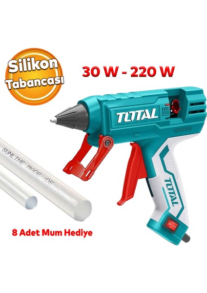 Dayanıklı Sağlam Sıcak Mum Silikon Tabancası 11.2 mm Tutkal Isı 30 W-220 W Mum Çubuğu Hediyeli