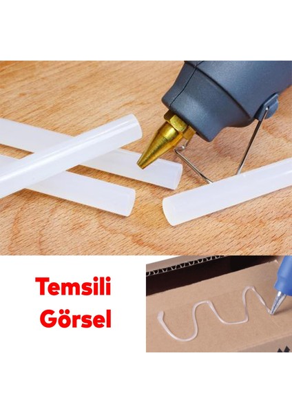 Dayanıklı Sağlam Sıcak Mum Silikon Tabancası 11.2 mm Tutkal Isı 30 W-220 W Mum Çubuğu Hediyeli