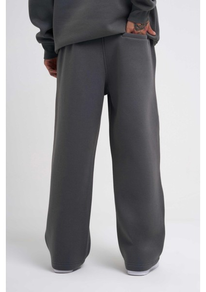 Erkek Baggy Oversize Duman Eşofman Altı