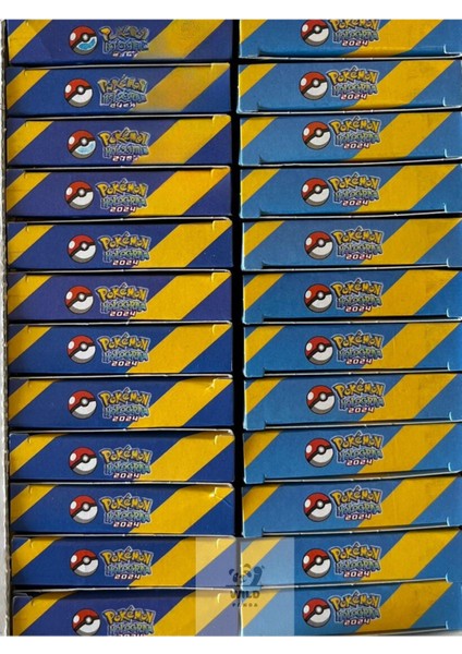 Giftbox 3D Pokemon 2024 Sürpriz Hologramlı Oyun Kartı 24 Paket Tam Kutu Içinde Toplam 240 Adet Kart